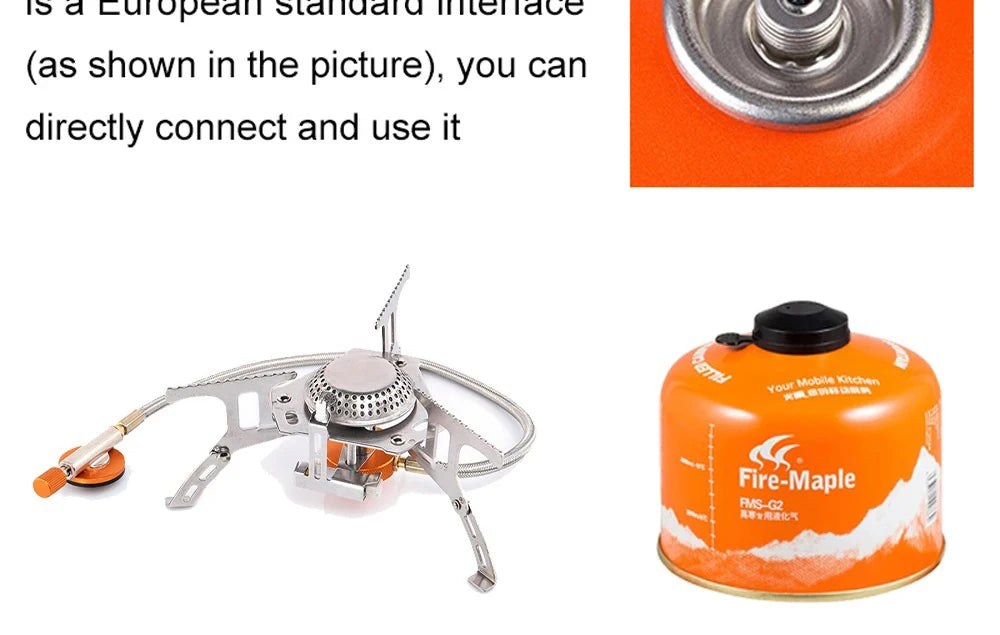 Camping Gas Stove Portable Folding Outdoor Backpacking Stove 3500W
