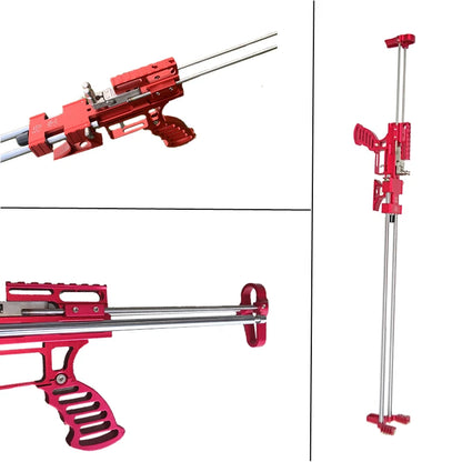 80LBS Telescopic Long Pole Slingshot Laser Shooting Slingshot