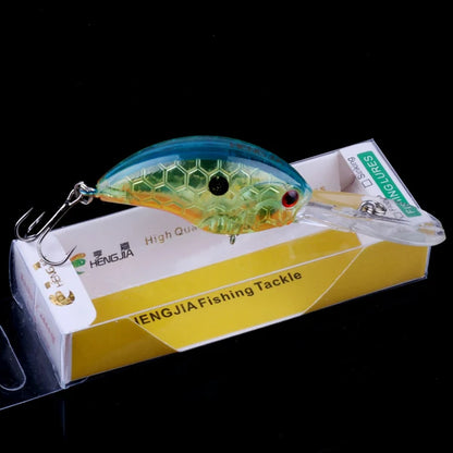 Fishing Lures Rock Crank Bait Crankbait Minnow  Bass Treble Hooks Big Tongue