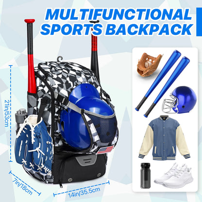 Baseball Equipment Bag Baseball Backpack Large Capacity Sport Baseball Backpack