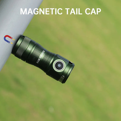 Mini Tactical 18350 Flashlight 6000K Keychain Emergency Torch