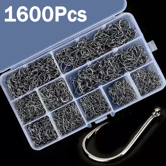 Fishing Hooks Carbon Steel 50-1600Pcs/Box