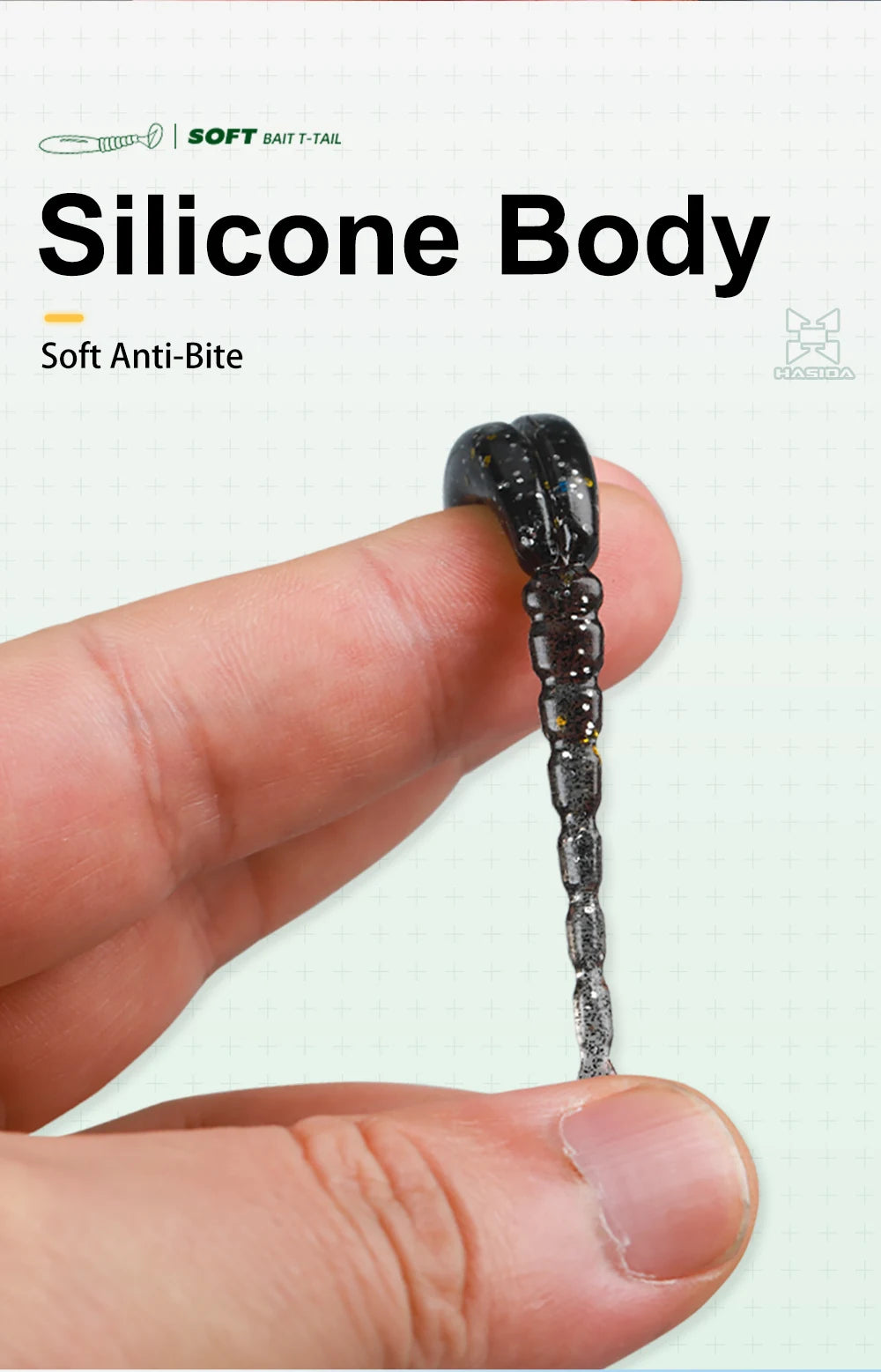 Long Thread T Tail Soft Plastic Worm Fishing Lure Artificial Soft Silicon