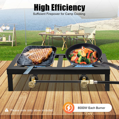 8000W  Outdoor Gas Stove Propane Cooker 0-10Psi Regulator Hose