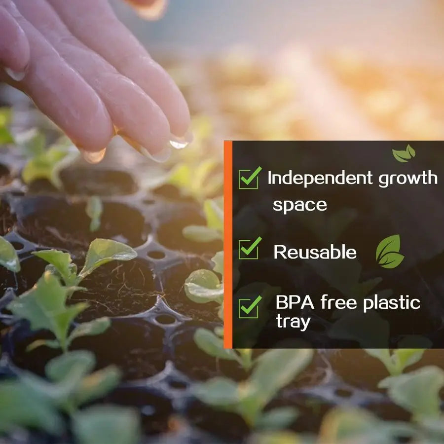 Seed Starter Tray Fits 1020 Growing Trays 15 Pcs 72 Cell