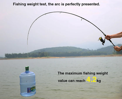 Fishing Rod 1.8m 2.4m 3.0m30T Carbon Spinning Baitcasting FUJI Guide