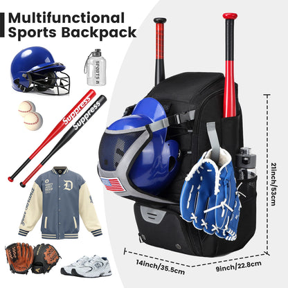 Baseball Equipment Bag Baseball Backpack Large Capacity Sport Baseball Backpack