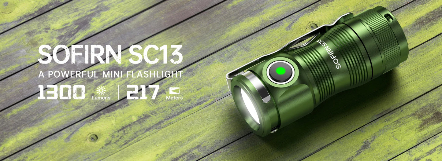 Mini Tactical 18350 Flashlight 6000K Keychain Emergency Torch