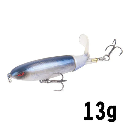 1 Pcs 10cm/14cm Topwater  Whopper Popper Artificial Bait Hard popper Soft Rotating Tail Fishing  Bait