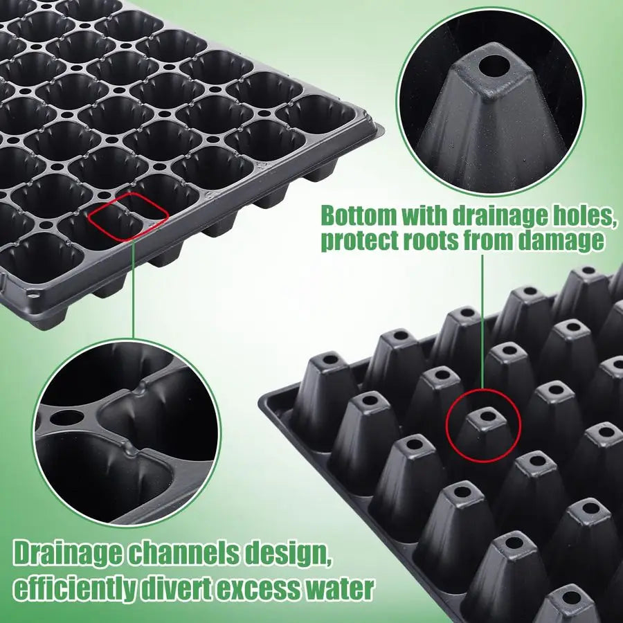 Seed Starter Tray Fits 1020 Growing Trays 15 Pcs 72 Cell
