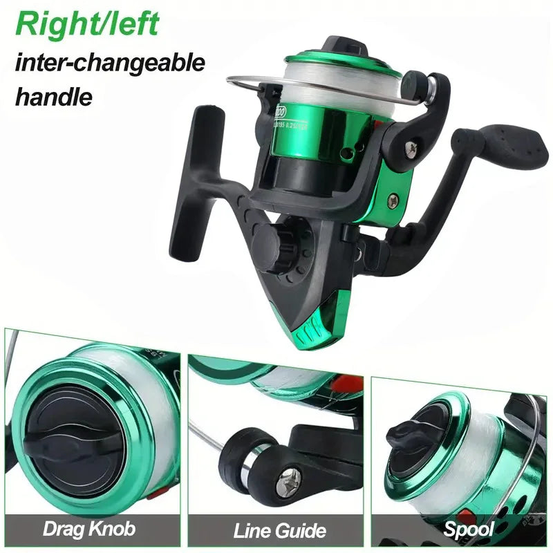 Fishing Pole Set Full Kits With Telescopic Fishing Rod