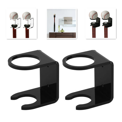2pcs Vertical Baseball Bat Wall Mount Wall Rack Wall