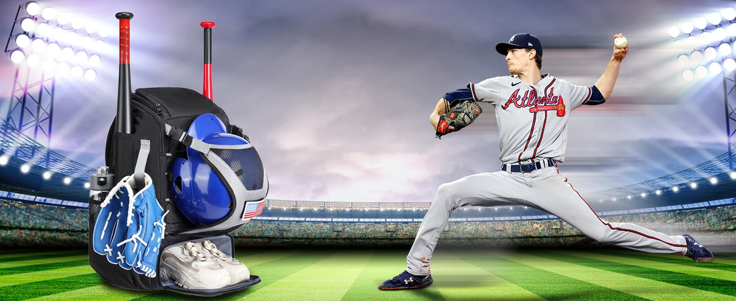 Baseball Equipment Bag Baseball Backpack Large Capacity Sport Baseball Backpack