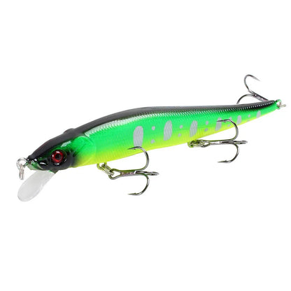 1pc 4.52inch/0.49oz Plastic Simulation Lure, Minnow Hard Bait With 3 Treble Hooks