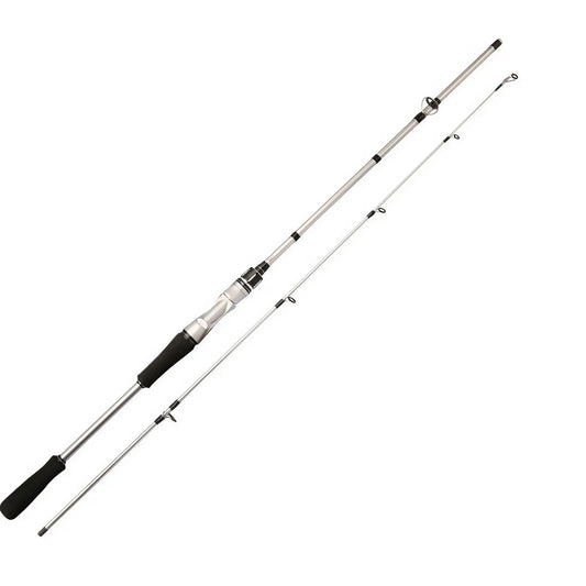 70.86inch-Silvery Carbon Fiber Lure Fishing Rod