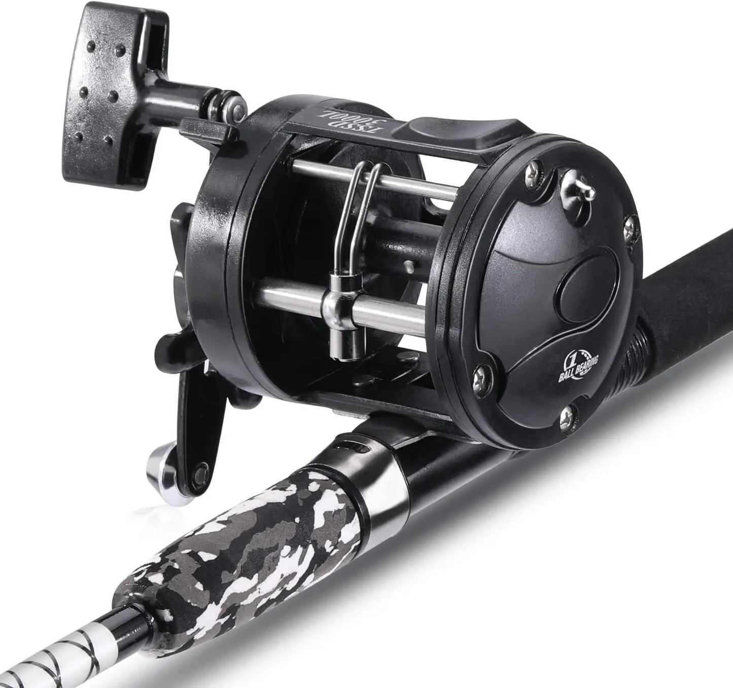Medium Heavy Fishing Rod and Reel Combo for Catfish Angling