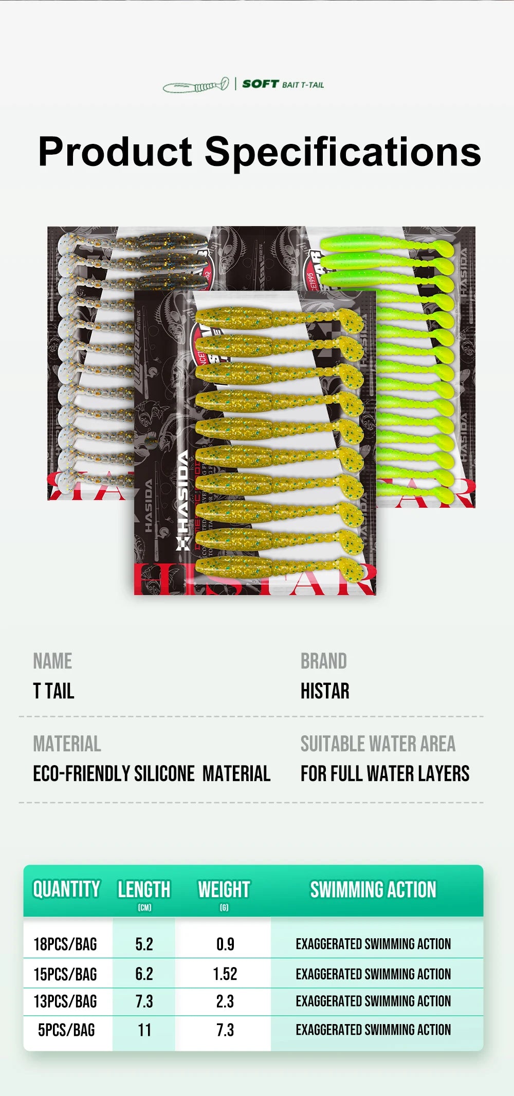 Long Thread T Tail Soft Plastic Worm Fishing Lure Artificial Soft Silicon