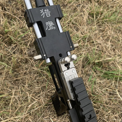 80LBS Telescopic Long Pole Slingshot Laser Shooting Slingshot