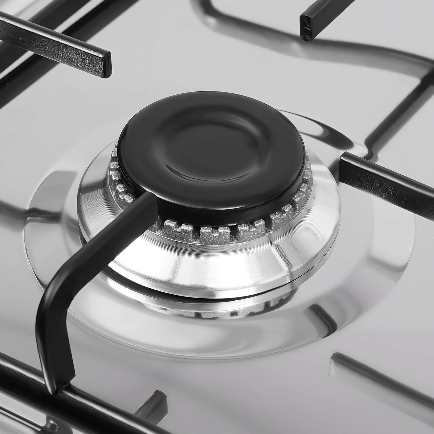 4 Burners Gas Stove Propane Removable Smokeless Barbecue W/Movable Storage Bracket