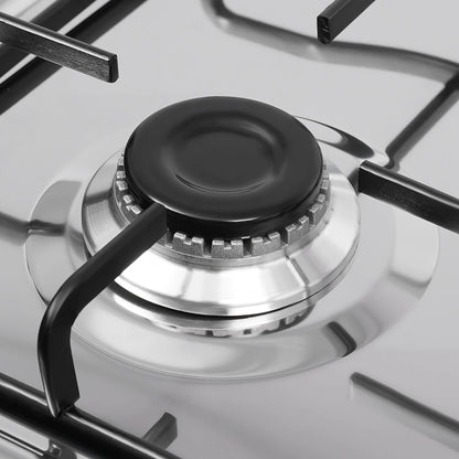 4 Burners Gas Stove Propane Removable Smokeless Barbecue W/Movable Storage Bracket