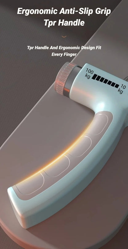 10-100Kg Adjustable Hand Grip Strengthener With Counter Wrist Forearm For Muscle Building Strength