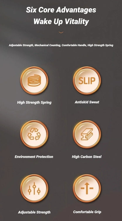 10-100Kg Adjustable Hand Grip Strengthener With Counter Wrist Forearm For Muscle Building Strength