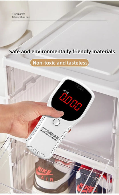 6 Layers Shoes Box Foldable Transparent Sneaker Shoe Storage