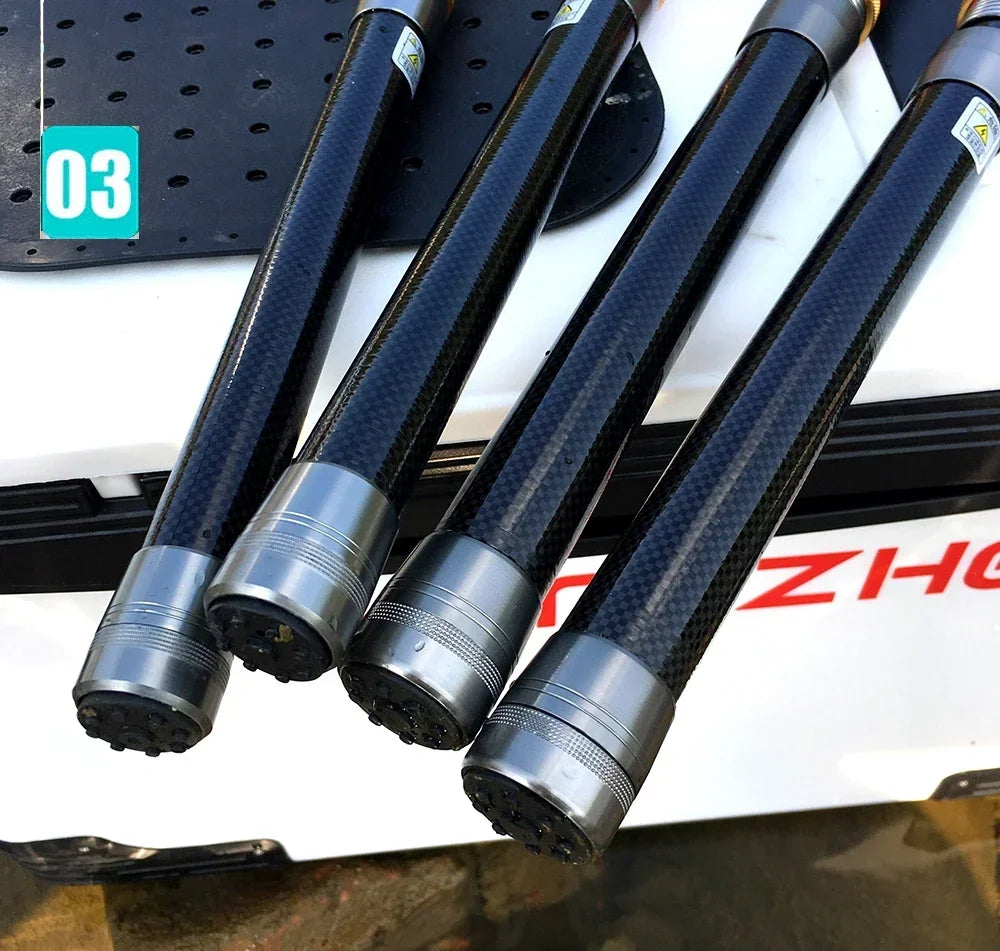 Spinning Fishing Rod and Reel Combo 1.8-3.6m Carbon Fiber Sea Pole and 5.2:1 Gear Ratio