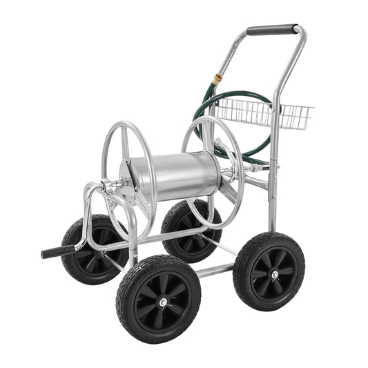 Hose Reel Cart 250ft Heavy Duty Garden Water Hose Cart
