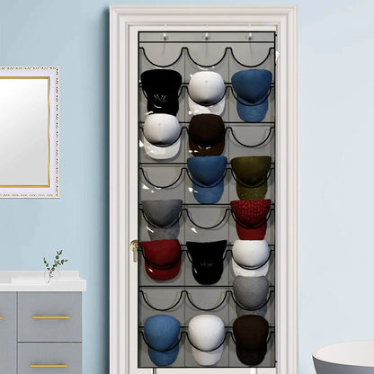 Hat Storage Holder with Racks for Baseball Caps Wall Hanging  Organizer