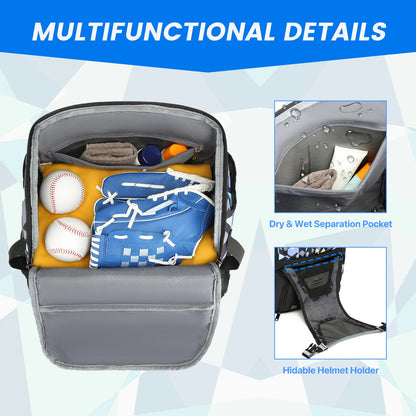 Baseball Equipment Bag Baseball Backpack Large Capacity Sport Baseball Backpack
