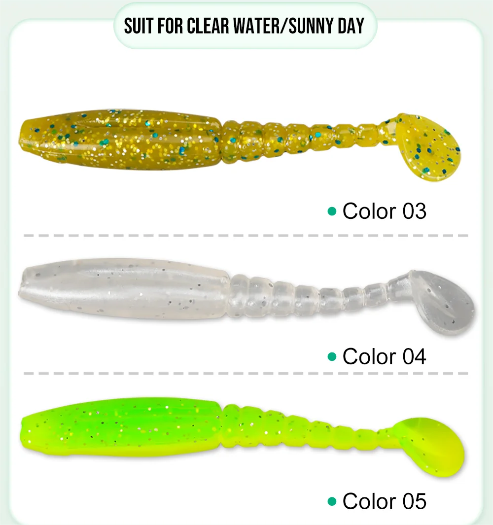 Long Thread T Tail Soft Plastic Worm Fishing Lure Artificial Soft Silicon