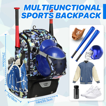 Baseball Equipment Bag Baseball Backpack Large Capacity Sport Baseball Backpack
