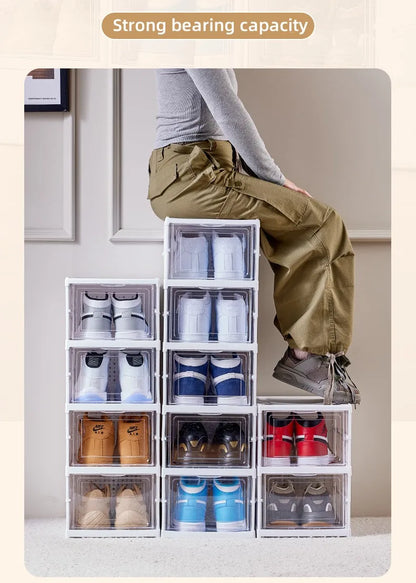 6 Layers Shoes Box Foldable Transparent Sneaker Shoe Storage