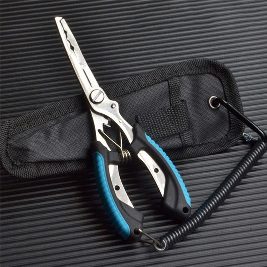 Stainless Steel Fishing Pliers Fishing Hook Remover Saltwater Resistant Fishing Braided Line Scissors