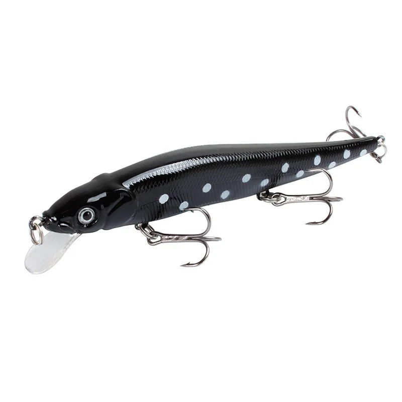 1pc 4.52inch/0.49oz Plastic Simulation Lure, Minnow Hard Bait With 3 Treble Hooks