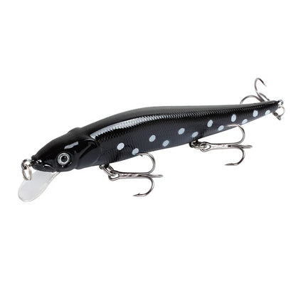 1pc 4.52inch/0.49oz Plastic Simulation Lure, Minnow Hard Bait With 3 Treble Hooks