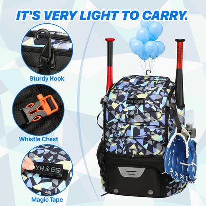 Baseball Equipment Bag Baseball Backpack Large Capacity Sport Baseball Backpack