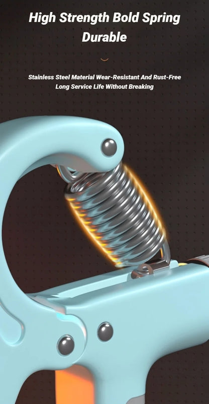 10-100Kg Adjustable Hand Grip Strengthener With Counter Wrist Forearm For Muscle Building Strength