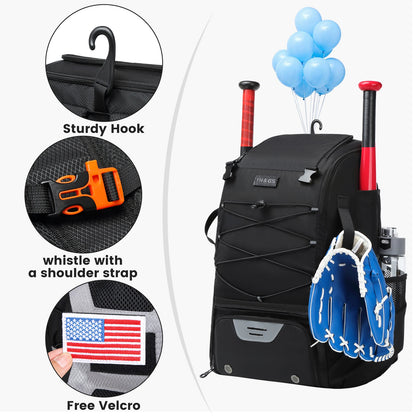 Baseball Equipment Bag Baseball Backpack Large Capacity Sport Baseball Backpack