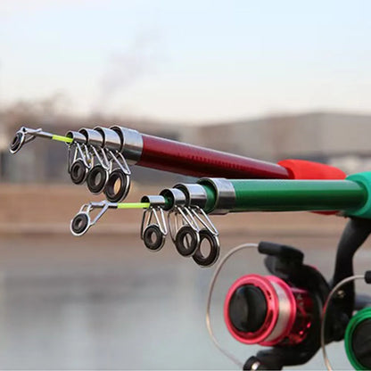 Fishing Pole Set Full Kits With Telescopic Fishing Rod And Spinning Reel Baits
