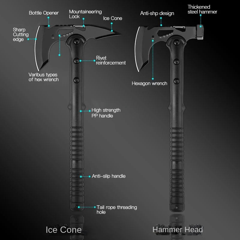 Life-saving Axe Fire Axe Multi-function Raw Tools Outdoor Tactical Axe