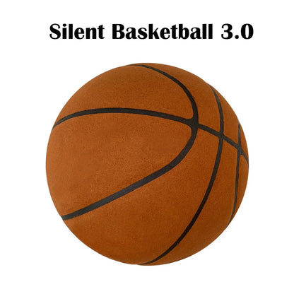 Silent Basketball Size 7#(29.5")6#/5# Indoor Grooved Airless Foam Basketball Quiet Dribbling