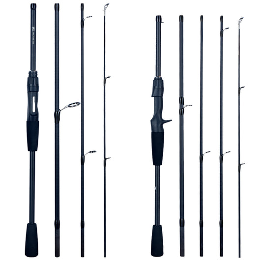 FLENHAI Spinning Baitcasting Travel Carbon Mini Fishing Rods 1.8~2.4m